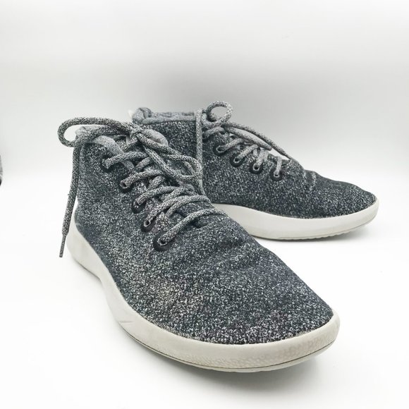 ALLBIRDS Wool Runner Up Mizzle WRU High Top Gray Sneakers Mens 12 - Picture 1 of 14
